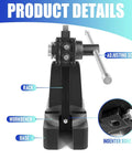 Heavy Duty Manual Arbor Press Machine 3 Ton Cast Iron Desktop Hand Tool showing adjustable screw and sturdy base for pressing.