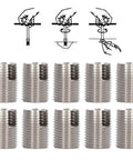 20Pcs Slotted Self Tapping Threaded Inserts Kit M16 By One Point Five 22mm Stainless Steel Helicoil Style Thread Repair For Cars And Trucks No Pre Tap Required High Tensile Strength Durable Fix. stainless steel threaded inserts with installation steps