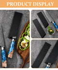 5 Piece Black Knife Sheath Covers With Flocking Lining Protective Cutter Covers To Prevent Moisture And Damage Built To Last ABS Guards