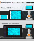Kids Microscope Handheld Digital Miniscope With Stand Mode For Indoor And Outdoor Learning Built For Ages 5 To 18 Totally Awesome For Biology Geology Coins And More A Fun Educational Science Toy For Curious Minds connected to phone, tablet and laptop
