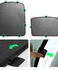 Tesla Sunshade Clips Kit For Model 3, Model Y, Model S, Model X And Cybertruck 2025 12Pcs Easy Install Sunroof Shade Inserts made from durable ABS and PC