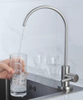 Reverse Osmosis Drinking Water Faucet For Non Air Gap Filtration Systems Modern Stainless Steel Kitchen RO Faucet dispensing water