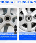 Compact Black Bicycle Crank Puller Tool For Universal Compatibility And Removal, steel swivel design, bottom bracket use