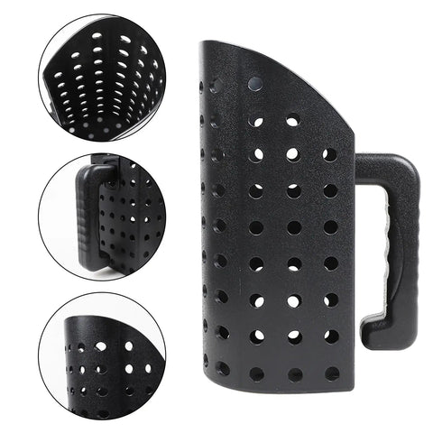 Workhorse Heavy Duty Sand Scoop For Metal Detecting With Shovel And Trowel Beach Sand Sifter Durable Plastic With Perforated Holes