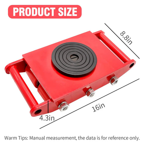 Heavy Duty Machinery Dolly Skates Featuring 360 Degree Swivel Rolling Wheels For Warehouse Logistics And Industrial Equipment Moving Big Loads No Sweat Ever