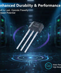 20 Pack 49E Linear Hall Effect Sensor with Analog Voltage Output in a Tiny TO-92S 3 Pin Package for Electric Bike Throttle