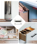Heavy Duty 4 Pack Cabinet Magnets with 60 lbs Concealed Magnetic Door Catch for wardrobe, cupboard, makeup cabinet, and drawer