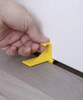 Laminate Flooring Spacers For Easy DIY Floor Installations, T Shape Design Never Falls, Slips, Or Tips, Used on wooden floor