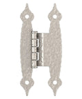 Top Shelf Decorative Butterfly Cabinet Hinges For Offset Doors Sleek Satin Nickel Finish Smooth Free Swing Setup No Sweat Hardware Pair