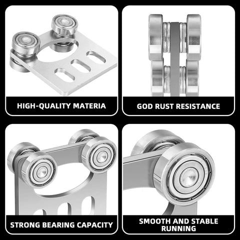 Beefy Four Wheel Trolley Assembly Rollers showcasing high-quality materials and rust resistance
