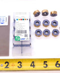 Pro Grade H1200 HXCU 0606 HPR IC830 AlTiN and TiN coated carbide inserts set 10 pieces NS0288BL5 with ruler scale