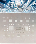 Tin Reballing Stencil for A54 and A536 Series, Precise Positioning, Half Engraving Workflow, Fast Tin Plating Speed, Durable Mechanical Components, Pro DIY Friendly, Easy Setup for CPU Reballing Tasks, metal stencil sheet for phone CPU repair