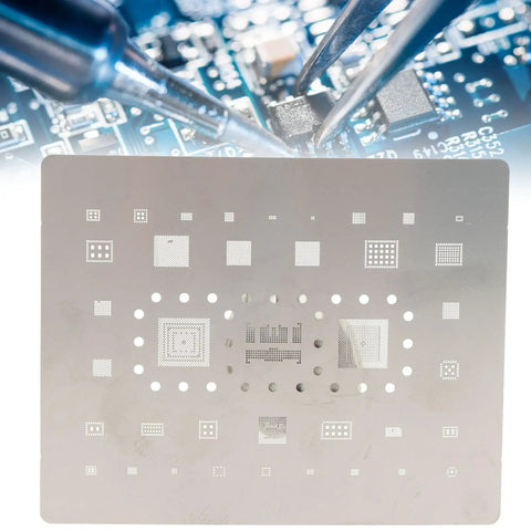 Tin Reballing Stencil for A54 and A536 Series, Precise Positioning, Half Engraving Workflow, Fast Tin Plating Speed, Durable Mechanical Components, Pro DIY Friendly, Easy Setup for CPU Reballing Tasks, metal stencil sheet for phone CPU repair