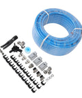 3/4 Inch By 100 Foot HDPE Aluminum Shop Air Piping Kit With O Ring Compression, Flexible parts and accessories display