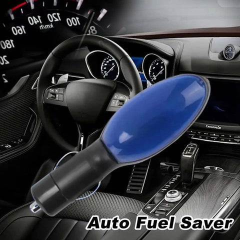 FuelSync Gas Saver 2 Pack Instant Fuel Efficiency Booster For Cars shown in a car interior near steering wheel