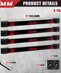 8 Pack 12 Inch Magnetic Tool Holder Strips With Mounting Screws Heavy Duty Tool Organizer Magnetic Bar For Garage Storage