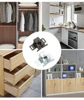 Six Pack Cabinet Latch With Double Roller Catch Hardware For Cupboard Closet Kitchen Cabinet Doors And RV Cabinets Bronze Finish