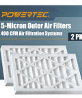Five Micron Outer Air Filter Replacement For WEN 3410 Shop Fox W1830 AF4000 AF4001 And 90243 027 2 Woodworking Systems 2 Pack