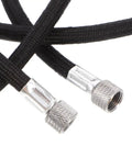 Kickin Flexible Braided Airbrush Hose Replacer With 1/8 Connector For Mini Pump Interior Keeps Cleanup A Breeze black braided hose