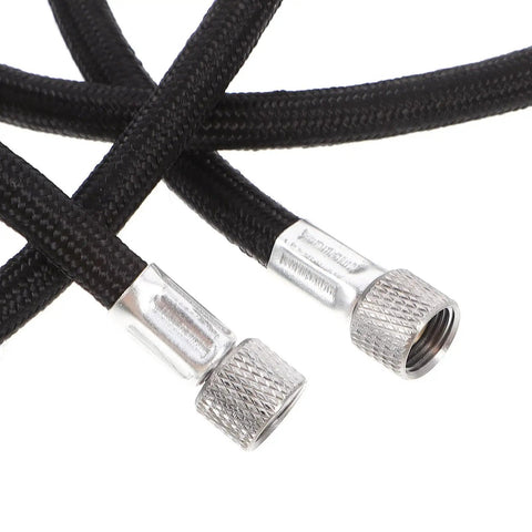 Kickin Flexible Braided Airbrush Hose Replacer With 1/8 Connector For Mini Pump Interior Keeps Cleanup A Breeze black braided hose