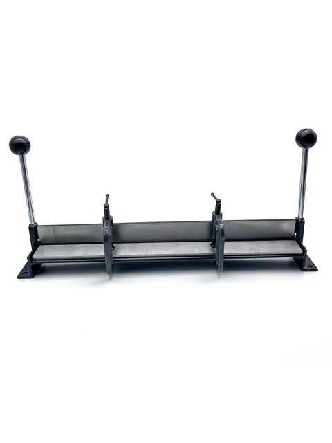 Front view of Portable 18 Inch Mini Metal Brake For Sheet Metal Bending With 0-90 Degree Adjustable Jaw, handles 18 ga aluminum.