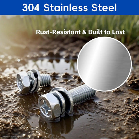 Must Have 72 Piece DIY Friendly Motorcycle Battery Terminal Bolts And Nuts Kit M5 And M6 Stainless Steel with rust resistance