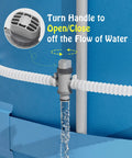 Dual Split Hose Plunger Valve For Intex Pool Systems No Fuss Flow Control Reduces Pump Suction Vacuum Ready Opens And Closes Water To Filtration Installation Kit With O Rings, installed on pool hose