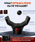 Bottle jack adapter with two black steel adapters for 2 inch or smaller bottle jacks; lifting saddle