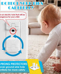 Outlet Covers 38 Pack White Kid Proof Electrical Plug Covers For Baby Safety And Home Protection, durable socket shown blocking access