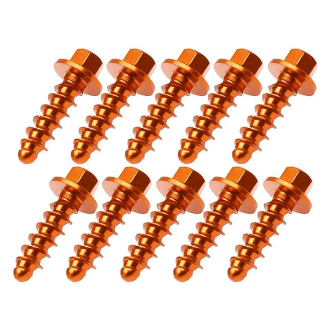 10Pcs Self Tapping Screw Bolt Kit For SX SXF XC XCF EXC EXCF XCW XCFW Six Days 125 150 250 350 450 500 Universal Fit Aluminum T6061 Anodized Bolts