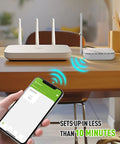 WiFi And Ethernet Enabled Water Timer Gateway For Sprinklers And Drip Irrigation Never Offline HWG040 Hub setup with smartphone