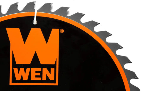 10 Inch Carbide Tipped Woodworking Saw Blade For Miter And Table Saws With 40 Teeth Five Eighth Inch Arbor Ultra Thin 0.10 Inch Kerf For Ultra Clean Beast Mode Cuts Through Hard And Soft Wood At Up To Six Thousand RPM