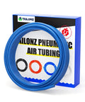 Blue 10mm OD Reinforced Polyurethane Air Tube Hose For Air Lines And Fluid Transfer package with coiled tubing