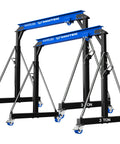 Heavy Duty Workhorse Gantry Crane, 3 Ton Shop Hoist With Rock Solid Steel I Beam, adjustable and portable lifting rig.