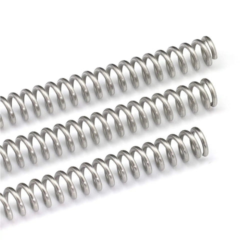 Long Stainless Steel Extension Compression Springs Kit For DIY Projects, Heavy Duty Coil Springs, side view