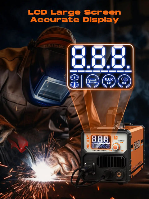 Heavy Duty All In One 3 In 1 MIG Welder For Home Shop 110V Gasless Flux Core MIG Lift TIG And Stick Multi Process Inverter