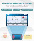 HD touchscreen control panel for Commercial Grade 400 Watt Industrial Smoke Purifier And Fume Extractor Unit.