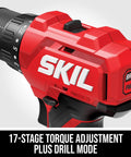 Heavy Duty 20V Brushless Drill And Impact Driver Combo Kit With 2.0Ah Battery Charger No Nonsense Cordless Power Tools For Real Work Or Weekend Warrior Projects with 17-stage torque adjustment.