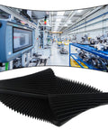 Milling Machine CNC Bellows Cover Flexible Accordion Guard Cloth Three Proof Material Oil And Dust Resistant Black Telescopic Shield For Rail 200mm Length Industrial Grade Built To Last