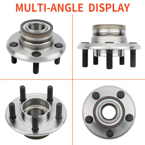 Multi-angle display of Pro Grade Front Wheel Hub Bearing Assembly For Dodge Charger Challenger Magnum And Chrysler 300 2005 Through 2014 RWD