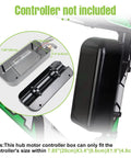 Heavy Duty Waterproof Ebike Controller Box And Sealed Electric Scooter Case With Dustproof Weather Hardened Housing, showing dimensions and mounting options.