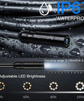 High Definition Endoscope Camera With Light 4.3 Inch LCD Screen IP67 Waterproof Borescope with adjustable LED brightness