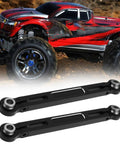 Beefy Front Solid Aluminum Steering Toe Links For RC Cars, 1 Pair, MMX49T01, Compatible With Mini Maxx Models, black aluminum pair