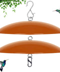 13 Inch Hummingbird Feeder Shade Cover Rain Shield Dome for Outdoor Bird Feeders Two Pack Terracotta Weather Guard hanging