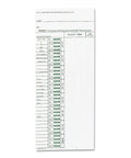 Rock Solid Time Clock Punch Cards Designed For ATT310 Recorders Featuring Hella Durable Stock And No Fuss Date Layout Makes Daily Tracking A Breeze In A Go To Bulk Pack Of Two Hundred - Detailed view of punch card layout.