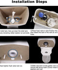 Installation steps for 3 Inch Flush Valve Replacement Kit With Gasket And Bolts For 2 Piece Toilets No Fuss Easy Install Durable Seal Fits Standard Tank Replaces Leaks And Wobble Flushing