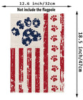 Patriotic Dog Garden Flag With Stars And Stripes Double Sided USA Flag For Fourth Of July Independence Day 12.5x18 Inch Weatherproof