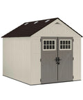 Big Ol 8x10 Outdoor Storage Shed With Floor, Lockable Double Doors And Skylights, 547 Cu Ft Tremont Resin Garden Shed