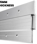 Dang Tough Thirty Inch French Cleat Hanger Kit With Heavy Duty Mirror And Picture Frame Wall Mount Brackets close-up of 2.5mm thick aluminum cleat.