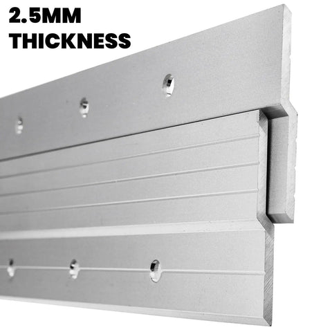 Dang Tough Thirty Inch French Cleat Hanger Kit With Heavy Duty Mirror And Picture Frame Wall Mount Brackets close-up of 2.5mm thick aluminum cleat.